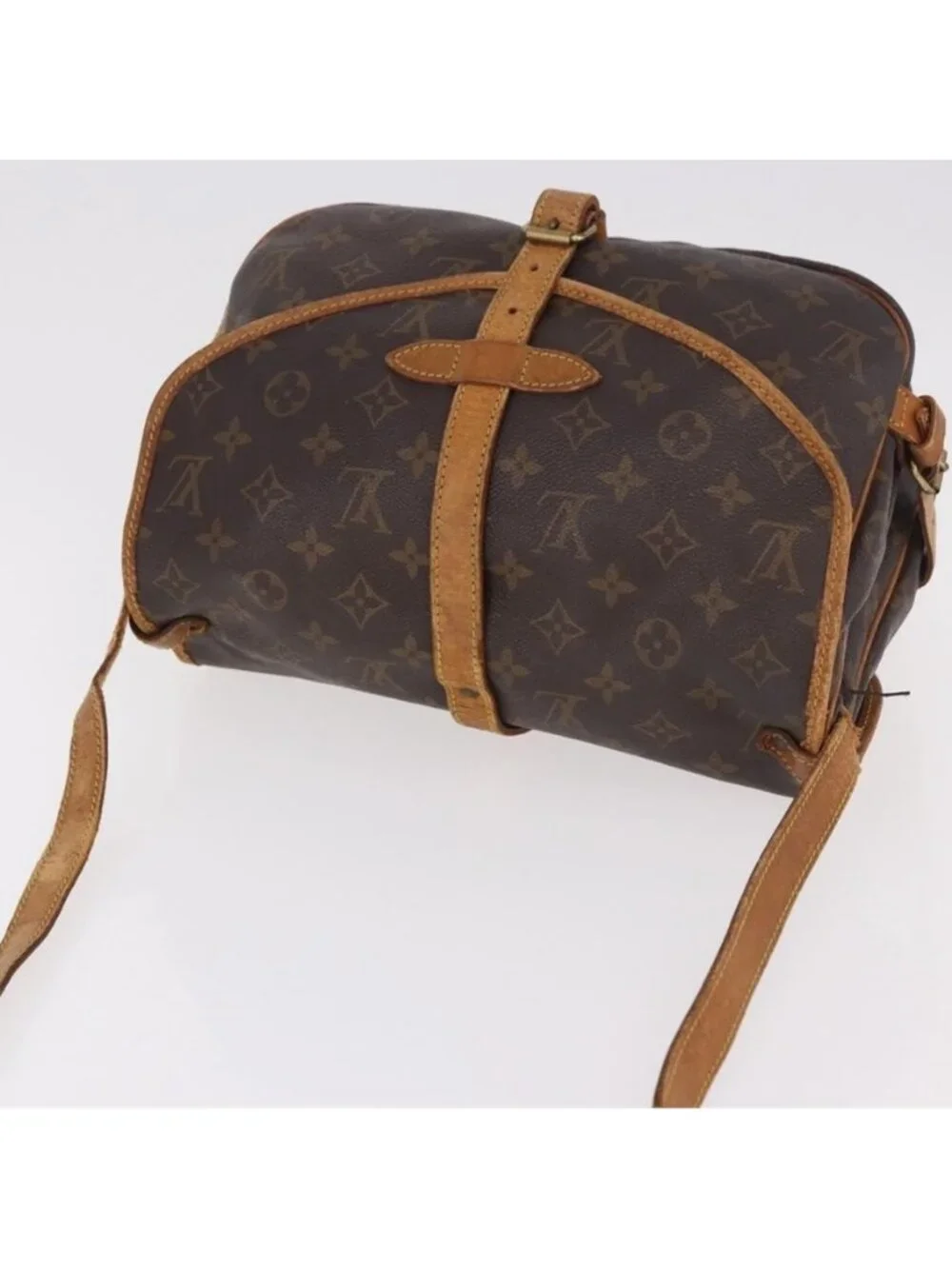 Authentic LOUIS VUITTON Monogram Saumur 30 Shoulder Bag M42256 LV
